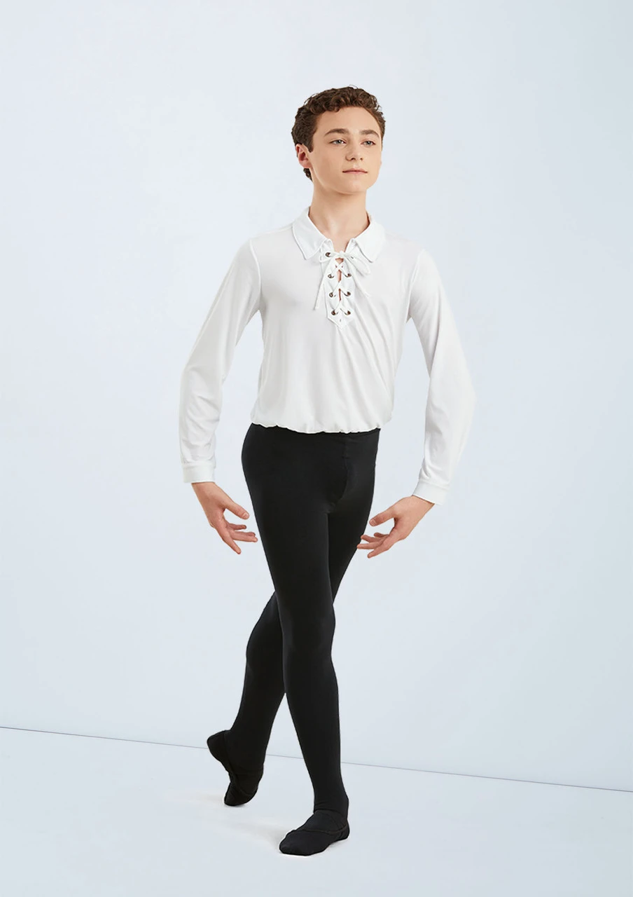 Weissman Boys Laced Ballet Shirt 4 Weissman Boys Laced Ballet Shirt - Image 2