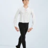 Weissman Boys Laced Ballet Shirt -dance costume 11209 white MT11 black 050 55926.1678886971
