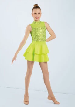 Weissman It's My Party (and I'll Cry If -dance costume 13024 chartreuse 5277 0763 T 05468.1698815293