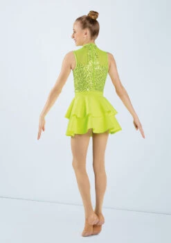 Weissman It's My Party (and I'll Cry If -dance costume 13024 chartreuse 5281 88507.1678887614
