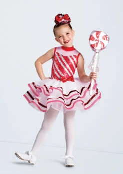Weissman Peppermint Candy Canes -dance costume 13532 white 4332 69342.1698815846