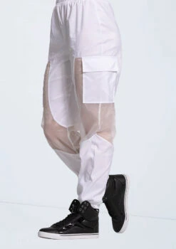 Weissman Sheer Inset Cargo Pants 9 Weissman Sheer Inset Cargo Pants -dance costume 14327 white 3325 93147.1698816786