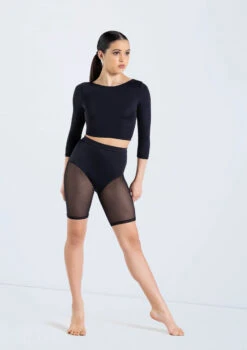 Weissman Power Mesh Biker Shorts -dance costume 14429 black MT12224 black 12604 05643.1698817156