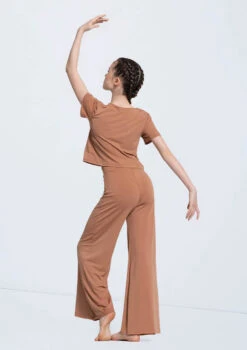Weissman Matte Jersey Cropped Tee -dance costume 14433 warm sand MJ12612 warm sand 2804 24248.1698713338