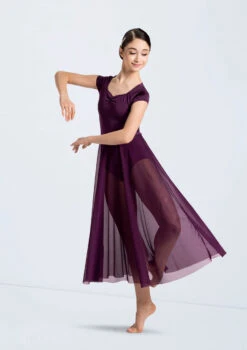 Weissman Wilder Mind -dance costume 14516 eggplant 7074 65359.1678889926