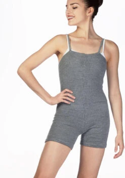 Intermezzo Skinlegshort Warm Up Suit -dance costume 4587 intermezzo skinlegshort warm up suit grey front thumbnail T 90043.1698808413