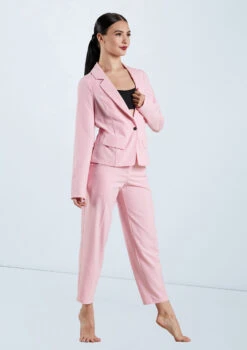 Weissman Woven Suit Blazer 10 Weissman Woven Suit Blazer -dance costume AH11502 Pink 12784.1678890550
