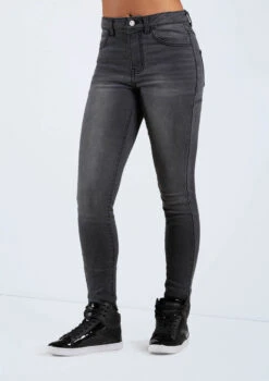 Weissman Frayed Skinny Jeans -dance costume AH11506 blackdenim 166892 01936.1698450135