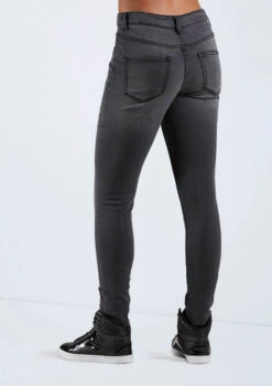 Weissman Frayed Skinny Jeans -dance costume AH11506 blackdenim 166893 03859.1678890560