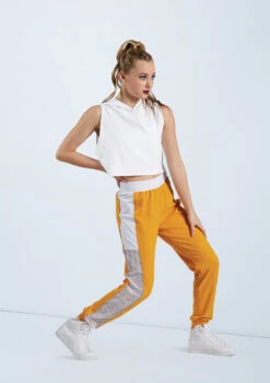 Weissman Sporty Mesh Jogger Pants -dance costume AH11754 saffron 6919 23401.1648856767