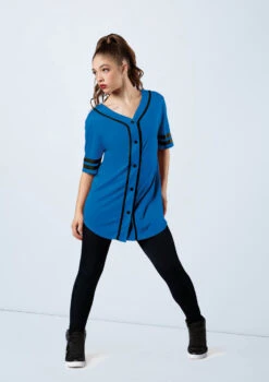 Weissman Oversized Baseball Jersey 12 Weissman Oversized Baseball Jersey -dance costume AH9224 royal MT6789 black 9009 93248.1678890723