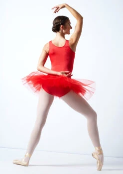 Alegra Pull On Practice Tutu -dance costume ALG0219 RED BACK 1 88150.1678872507