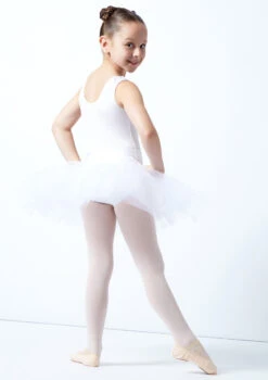 Alegra Girls Pull On Practice Tutu -dance costume ALG5219 WHT BACK 1 44425.1678872519