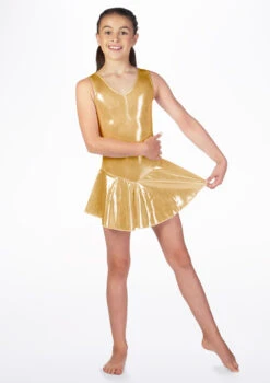 Alegra Girls Metallic Skirted Minnie Leotard -dance costume ALL5205 MGD MAIN 96154.1678873801