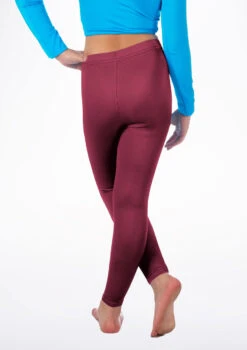 Alegra Girls Shiny Footless Leggings -dance costume ALP5204 BACKM BUR 13687.1678875180