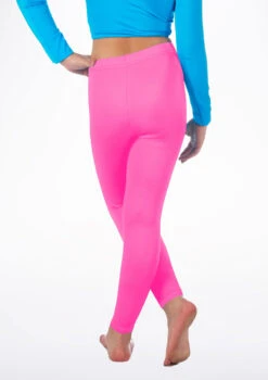 Alegra Girls Shiny Footless Leggings -dance costume ALP5204 BACKM FPK 32198.1678875180