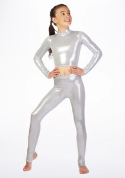Alegra Girls Metallic Stirrup Leggings 22 Alegra Girls Metallic Stirrup Leggings -dance costume ALP5205 MAIN MSL 28681.1678875209