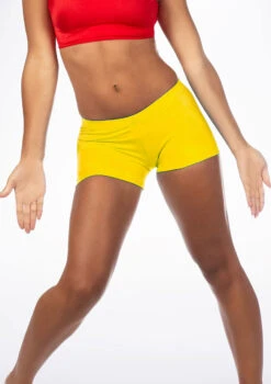 Alegra Shiny Hotpants 32 Alegra Shiny Hotpants -dance costume ALR0260S MAIN YEL 59911.1678876193