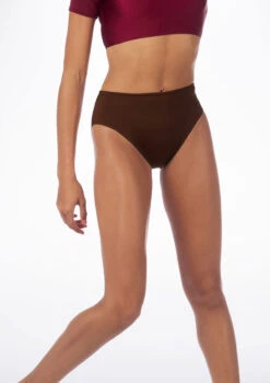 Alegra Shiny Dance Briefs -dance costume ALR0280S MAIN BRN 10088.1678876225