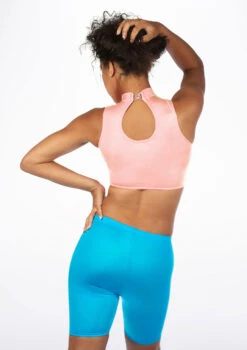 Alegra Girls Shiny Maris Dance Crop Top -dance costume ALS0264S MAIN PPK 84948.1678878300