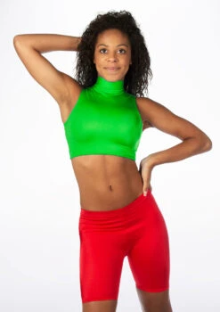Alegra Shiny Maris Dance Crop Top -dance costume ALS0264S MAIN VER 20695.1678878185