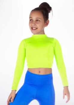 Alegra Girls Shiny Raya Dance Top -dance costume ALS5267 MAIN FYE 30721.1678878576