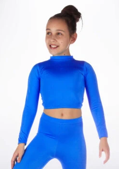 Alegra Girls Shiny Raya Dance Top -dance costume ALS5267 MAIN ROY 03503.1678878576