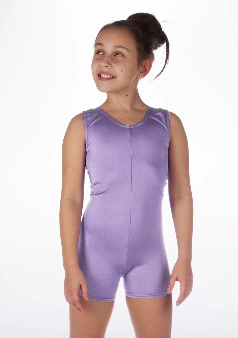 Alegra Girls Shiny Hotpant Unitard 4 Alegra Girls Shiny Hotpant Unitard - Image 2