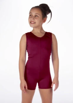 Alegra Girls Shiny Hotpant Unitard 25 Alegra Girls Shiny Hotpant Unitard -dance costume ALU5235 MAIN BUR 78566.1678879783