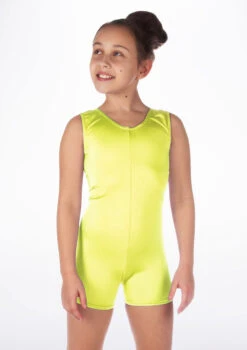 Alegra Girls Shiny Hotpant Unitard 39 Alegra Girls Shiny Hotpant Unitard -dance costume ALU5235 MAIN FYE 23393.1678879783