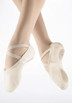 Bloch Split Sole Canvas Ballet Shoe - White