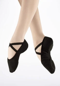 Bloch S0277L Split Sole Canvas Ballet Shoe - Black -dance costume BL277 MAIN BLK T 76517.1698801002