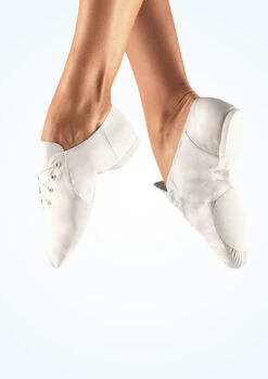 Bloch Split Sole Jazz Shoe - White -dance costume BL405 LEGMAIN WHT T 34263.1698801003