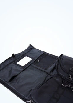 Capezio Garment Duffle Bag -dance costume CAB253 BLK CLOSE UP FRONT 2 70901.1678927157