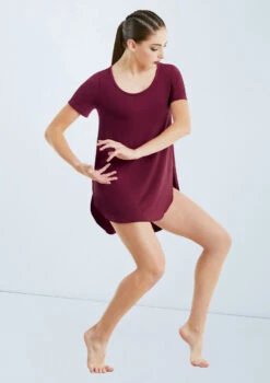 Weissman Oversized Favorite Tee Dress 33 Weissman Oversized Favorite Tee Dress -dance costume D10565 blackcherry 432 21292.1698450226