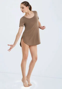 Weissman Oversized Favorite Tee Dress 28 Weissman Oversized Favorite Tee Dress -dance costume D10565 mocha 319 84798.1678890769