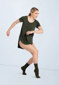 Weissman Oversized Favorite Tee Dress 21 Weissman Oversized Favorite Tee Dress -dance costume D10565 olive W775 olive 2616 51898.1678890769