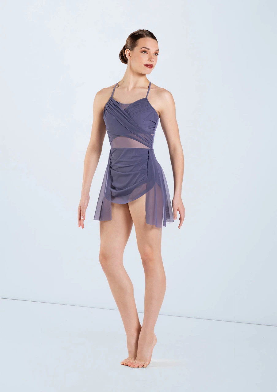 Weissman Shirred Power Mesh Dress 6 Weissman Shirred Power Mesh Dress - Image 4