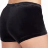 The Zone Smooth Velour Hipster Gymnastics Shorts -dance costume DSC0886 BACKM BLK 12860.1678891836