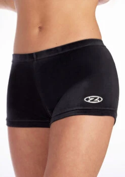 The Zone Smooth Velour Hipster Gymnastics Shorts 9 The Zone Smooth Velour Hipster Gymnastics Shorts -dance costume DSC0886 MAINT BLK T 54110.1695468670