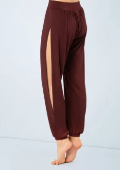 Weissman Spliced Jogger Pants -dance costume MJ12237 raisin 4654 26495.1678891023