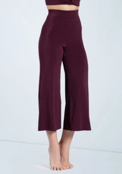 Weissman Matte Jersey Culottes -dance costume MJ12791 raisin 206 64442.1678891071