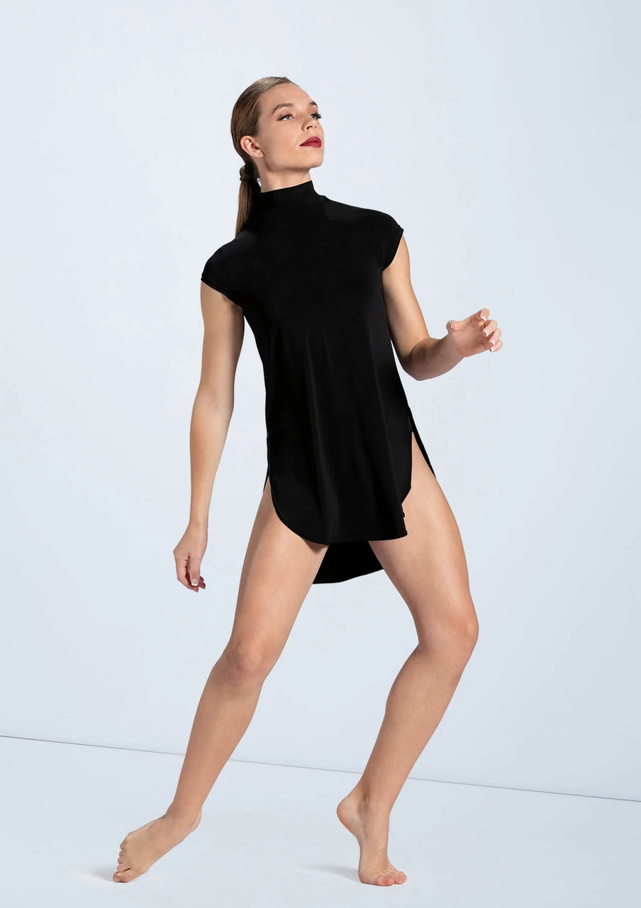 Weissman Mock Neck Tee Dress 5 Weissman Mock Neck Tee Dress - Image 3