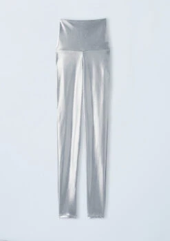 Weissman High Waist Metallic Leggings 11 Weissman High Waist Metallic Leggings -dance costume ML9062 silver OffFigure 1004 39244.1678891101
