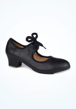 Move Dance Cincinatti Leather Tap Shoe -dance costume MOH0018 MAIN BLK T 45191.1695432183