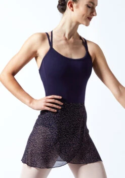 Move Dance Speckled Wrap Dance Skirt - Navy -dance costume MOR0408 BLK FRONT 1T 73552.1689636867