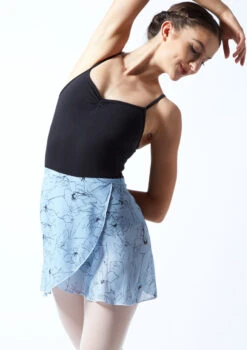 Move Dance Floral Wrap Dance Skirt - Blue -dance costume MOR0410 BLU FRONT 1T 94894.1689636867