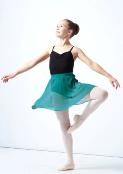 Move Dance Teen Adaline Chiffon Skirt -dance costume MOR5023 GRN FRONT 2 27548.1678884758