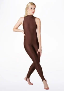 Alegra Girls Shiny Rhona Unitard -dance costume MOU0218 MAIN BRN 61261.1678871823