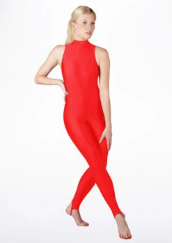 Alegra Girls Shiny Rhona Unitard -dance costume MOU0218 MAIN RED 66250.1678871822
